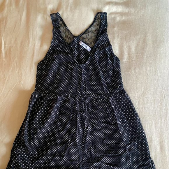 Pull&Bear Black Polka Dot Pull-on Playsuit Romper - Picture 4 of 7